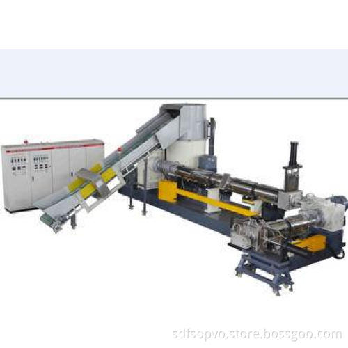 PP PE waste extrusion plastic pelletizing machine with high